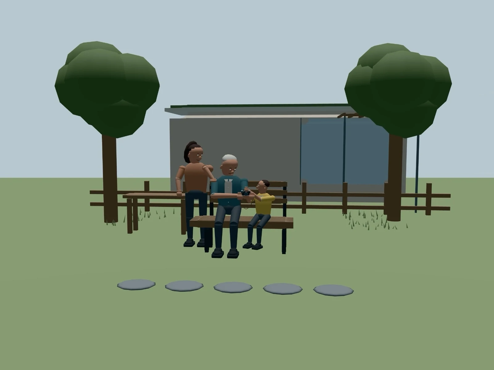 Garden staging in 3D Jutsu